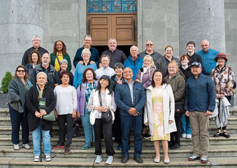 Longford cathedral welcomes visiting congregation from St Mel's, Woodhills, California