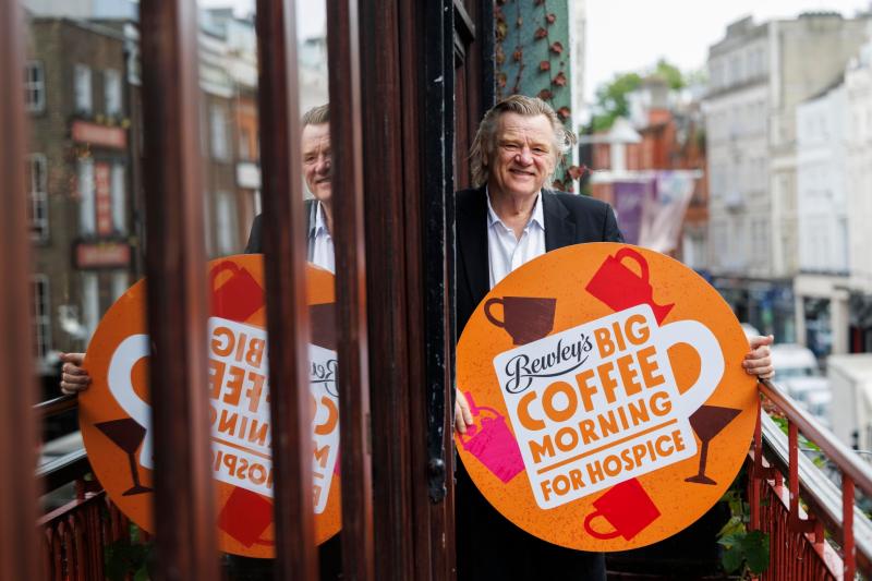 Brendan Gleeson encouraging people in Longford to back Hospice coffee morning
