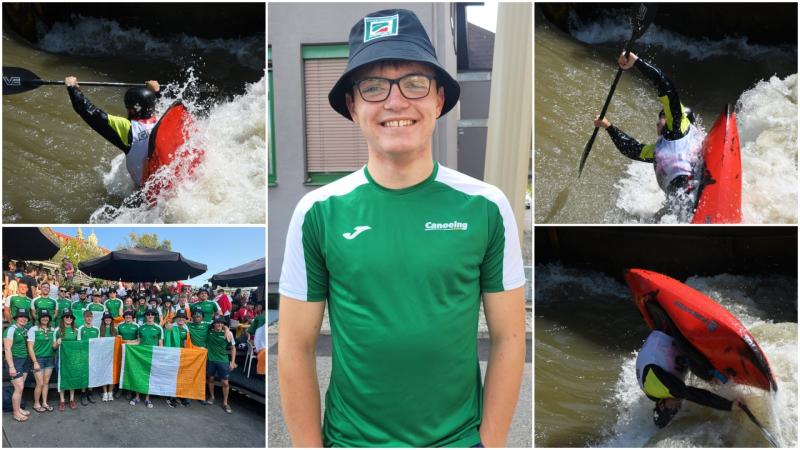 Longford kayaker Jake Bermingham makes big waves at European Championship in Austria