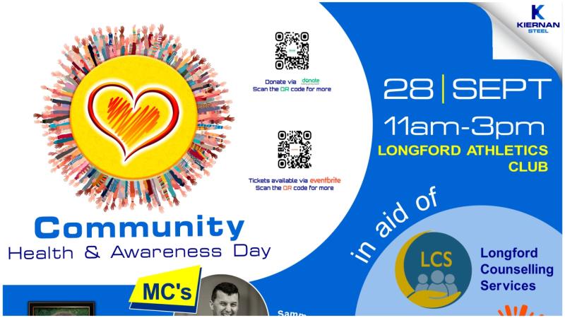 Top line-up of keynote speakers to address major Longford Community Health & Awareness Day