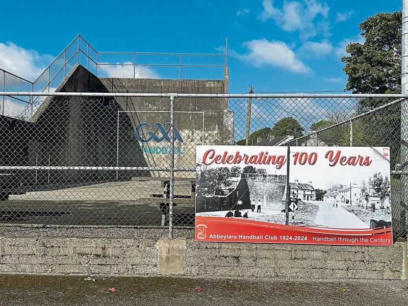Big event in north Longford as Abbeylara Handball Club celebrating 100 years of 60x30 outdoor alley
