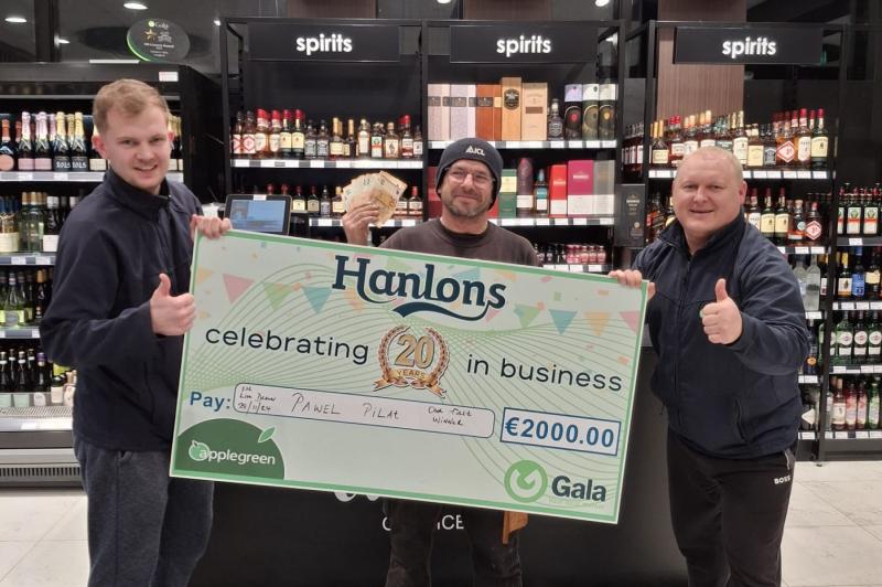Hanlons celebrates their 20th year in business with €10,000 cash giveaway