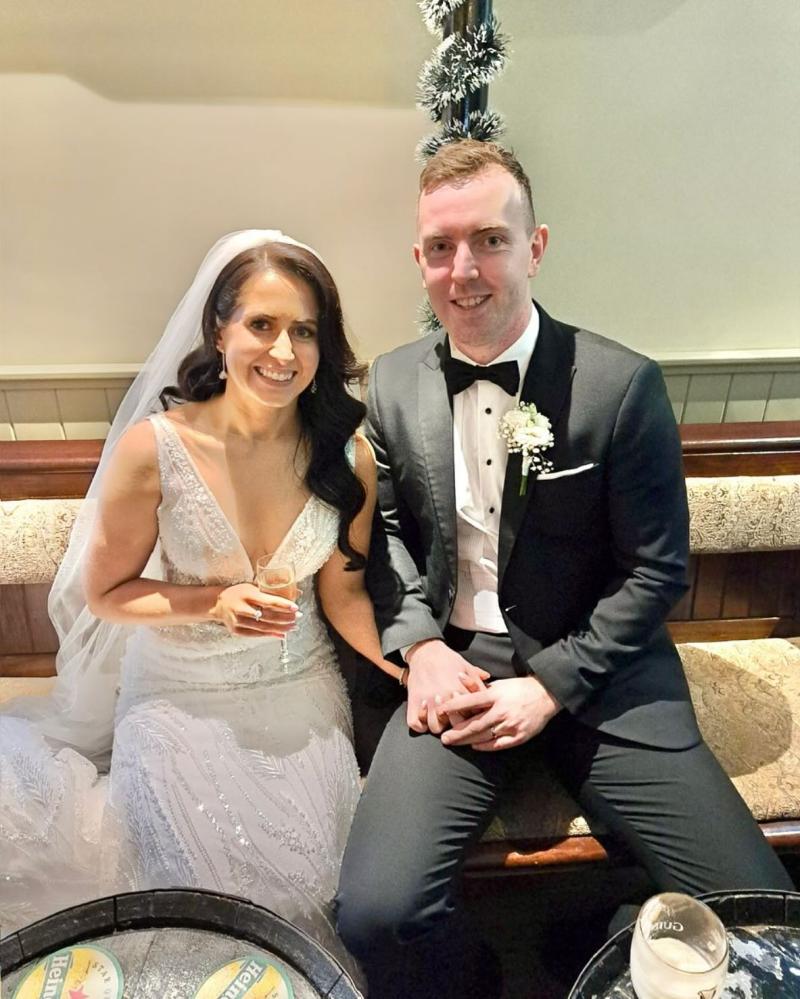 Wedding bells ring for accomplished Longford GAA club player and his beautiful bride 