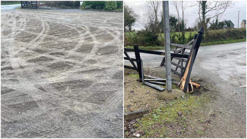 Outrage in north Longford as 'lowlifes' damage car park and crash into entrance gate of tourist amenity 