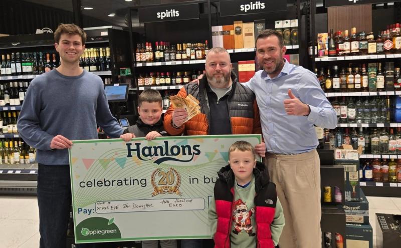 Hanlons celebrates their 20th year in business with €10,000 cash giveaway