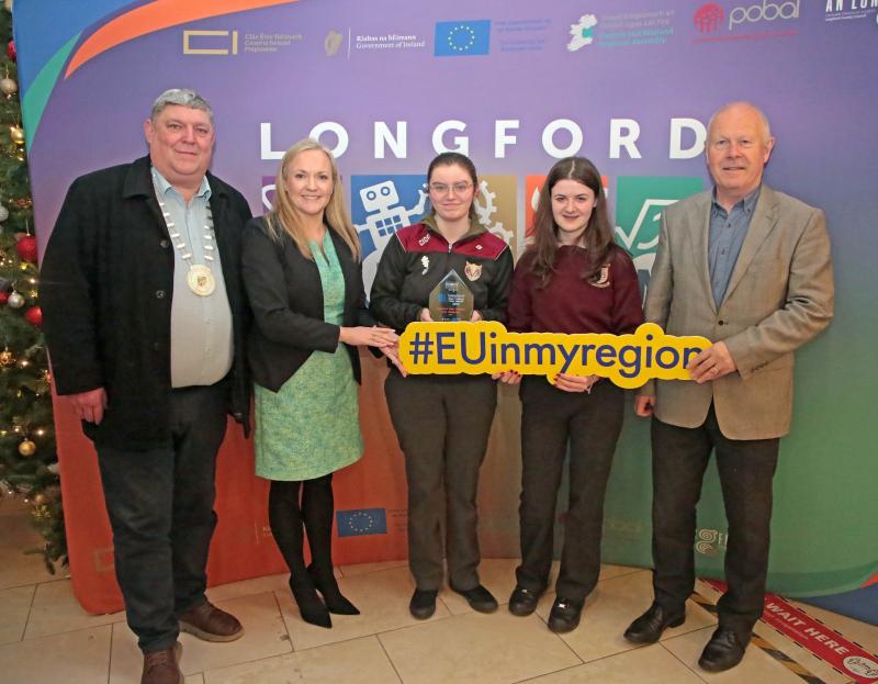 Ballymahon duo Robin Kearns and Emily Bolger crowned Longford Post Primary Tech Champions