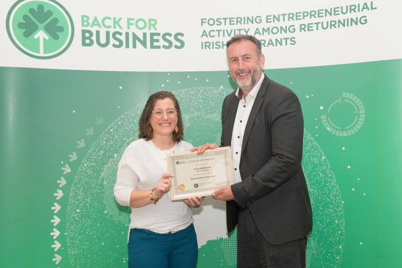 Alison McMurtrie encourages Longford people to apply for Back for Business