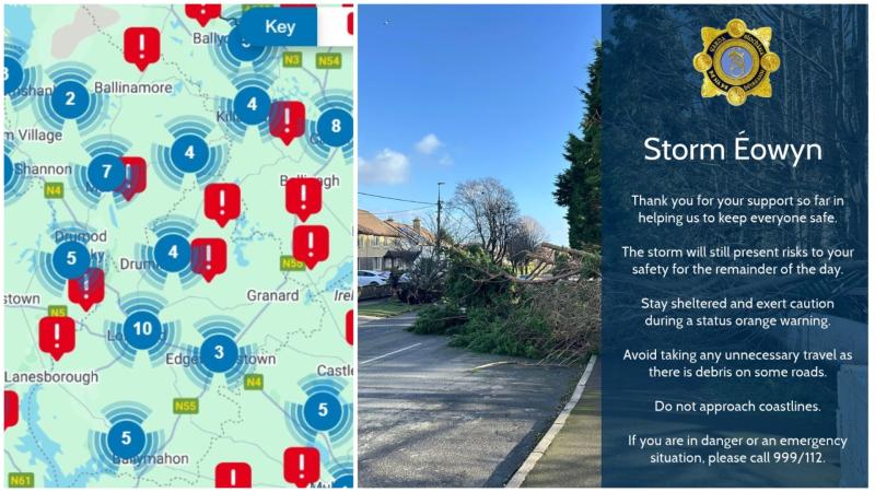 Longford Gardaí advising public that Storm Éowyn isn’t over yet