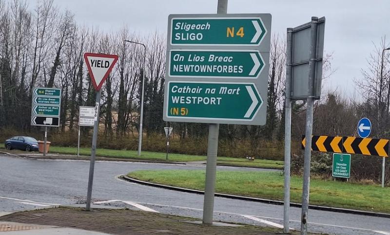Longford signs blown off course by Storm Éowyn