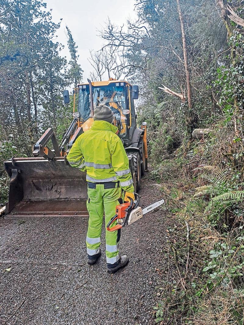 Longford County Council crews commended for Storm Éowyn response 