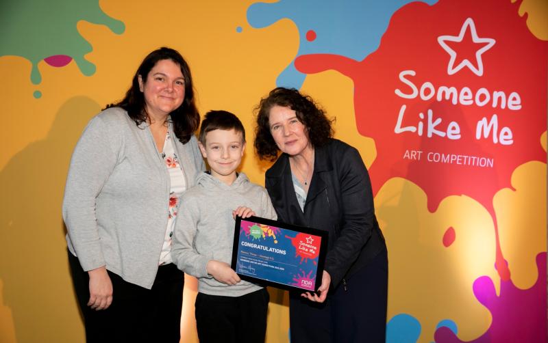 Longford pupil presented with prize at Someone Like Me art competition national awards ceremony