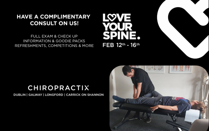 The annual 'Love Your Spine' event by CHIROPRACTIX is back in Longford