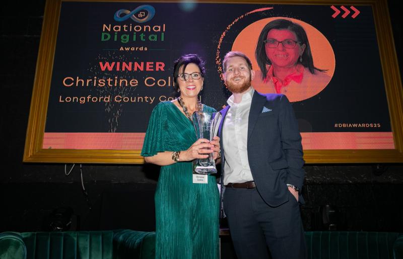 Glowing praise for Longford's award winning digital queen Christine Collins 