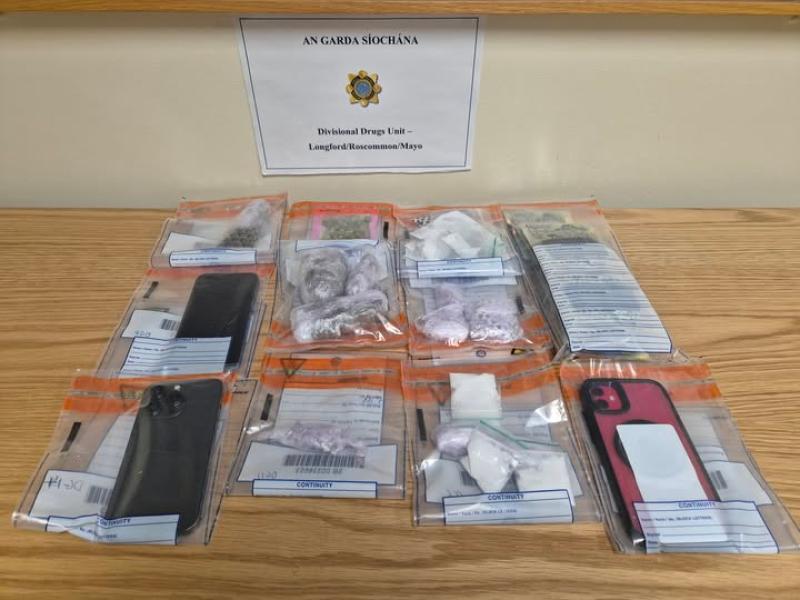 Almost €30k worth of narcotics by Longford Gardaí