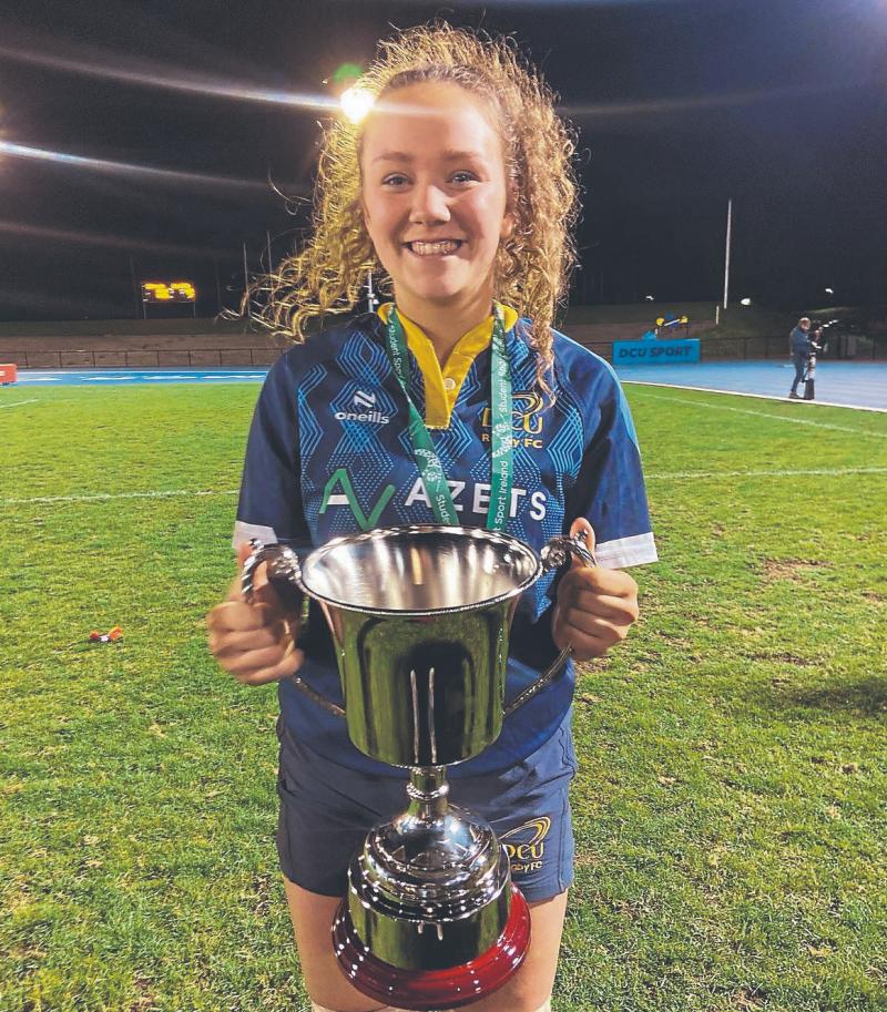 Balla'more lady Eileen Boyle doing Longford and DCU rugby proud 