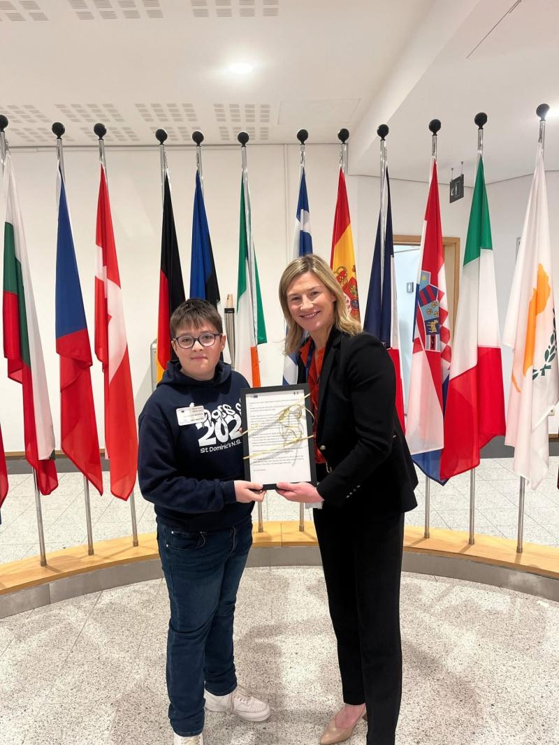 Trip of a lifetime: Longford youngster visits Brussels after winning prestigious competition 