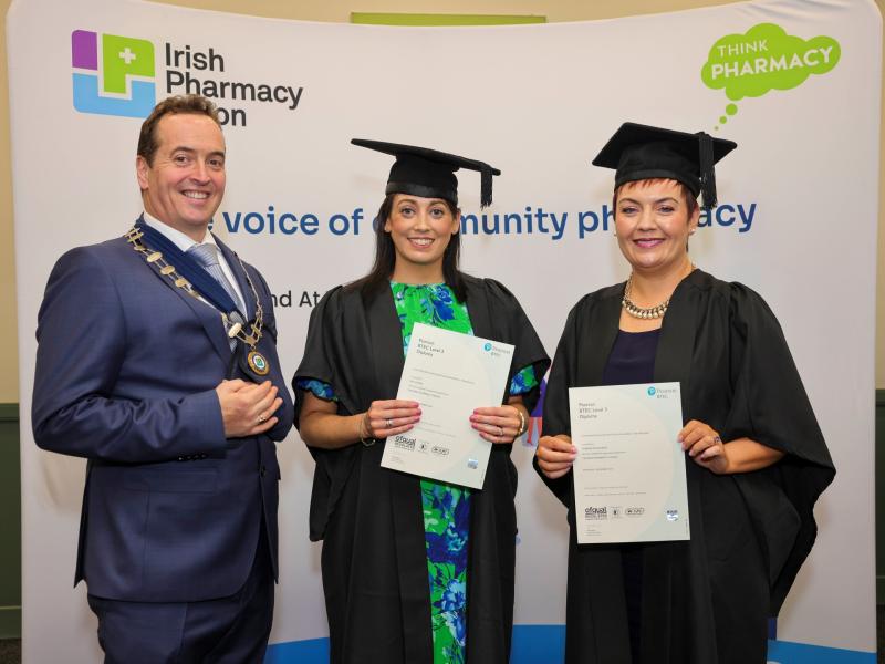 Congratulations: Two Longford pharmacy technicians celebrate at conferral ceremony 