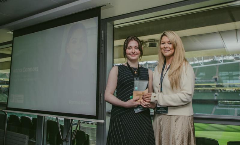 Tops: Longford student presented with prestigious award