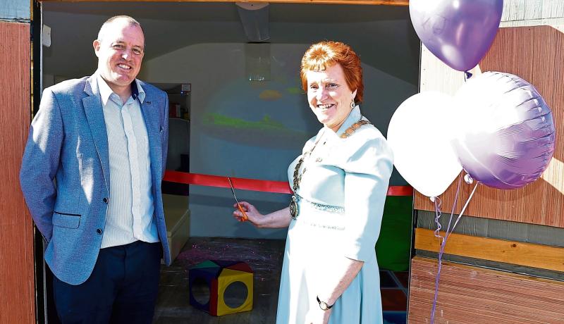 In one of her final duties as INTO President Carmel Browne visits Longford school she loves so well