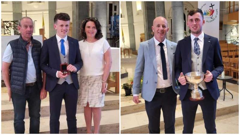 Congratulations: Jack and Cormac presented with top awards at Longford's St Mel's College