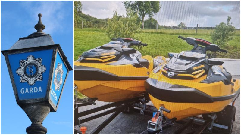Crime: Longford Gardaí investigating the theft of two jet skis from garden of house