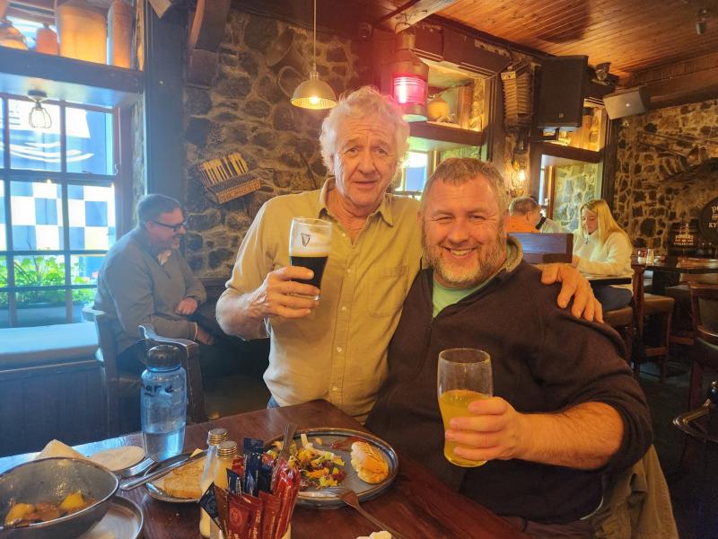 'G'day John!' - Home and Away star John Palmer escapes Summer Bay to enjoy creamy pint of Guinness 