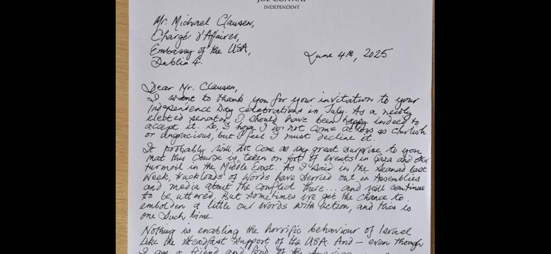 Senator from Longford letter