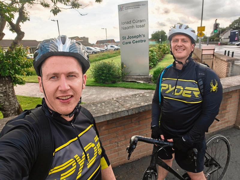 Son and friend complete 'Longford to Dublin Cycle' in memory of beloved dad for hospice