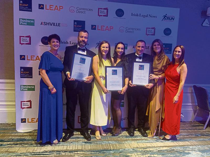 Triple win for Midlands firm at Irish law awards 