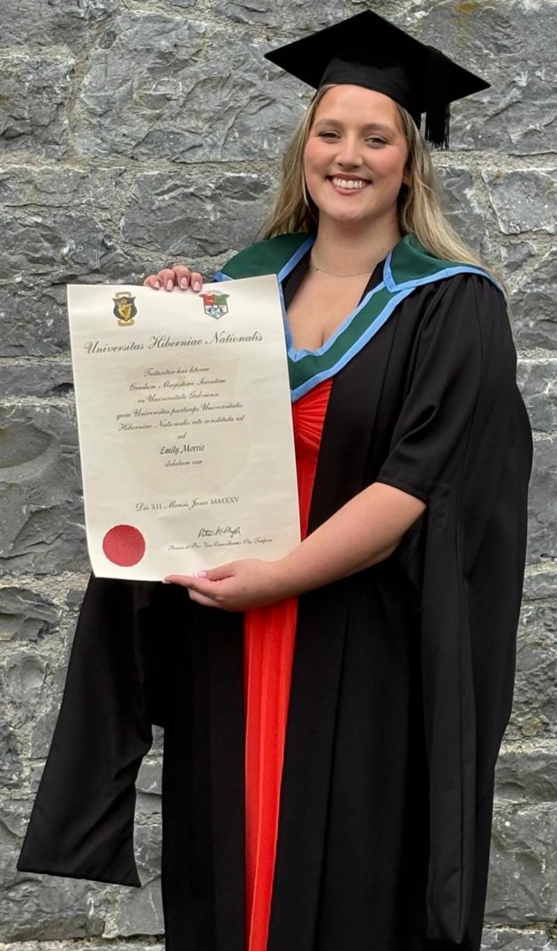 Congratulations: Longford girl receives her Masters in Chemistry