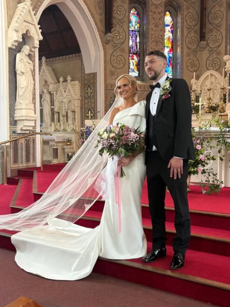 Congratulations: Wedding bells ring as local couple tie the knot in beautiful ceremony 