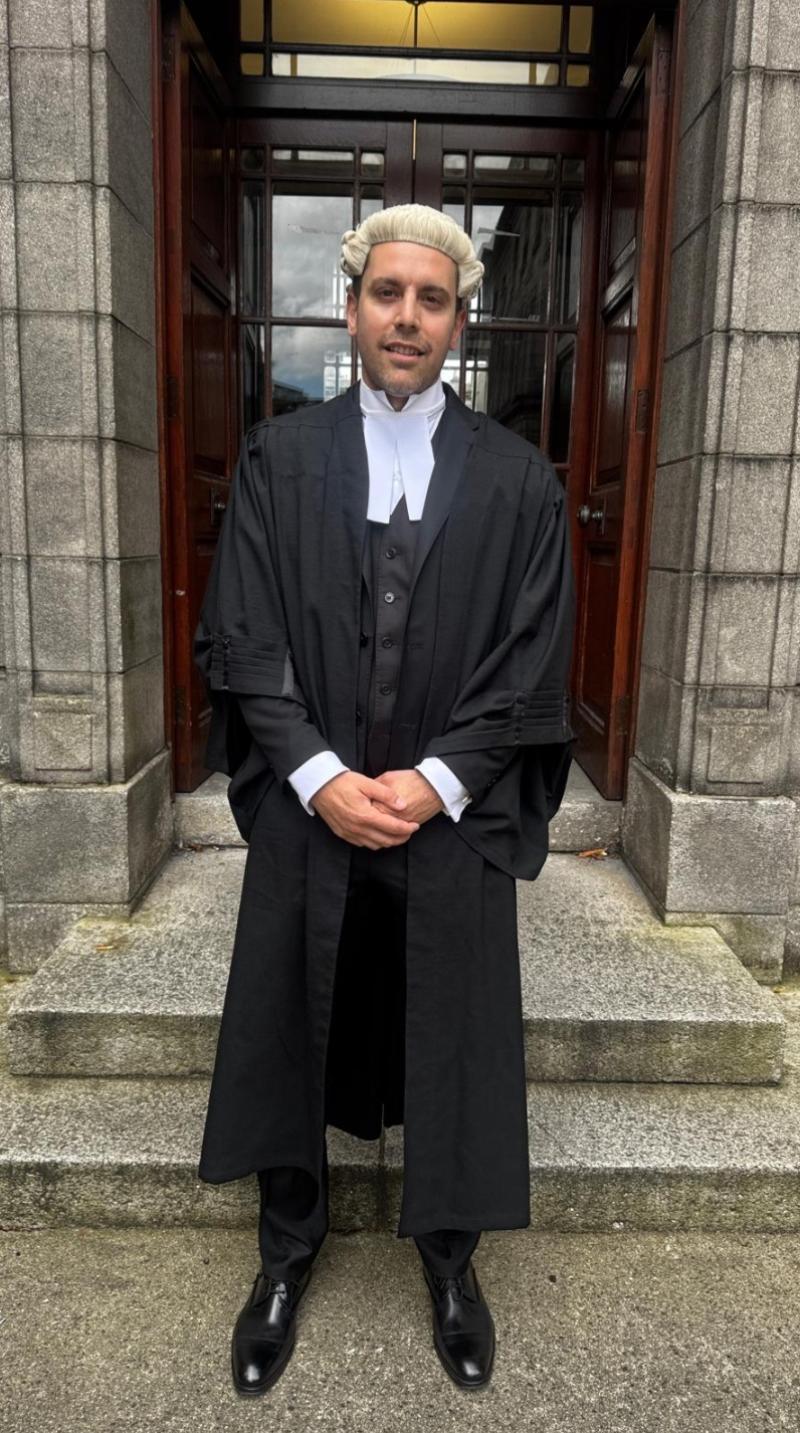 Congratulations: Longford man called to the bar after completing Barrister-at-Law degree 