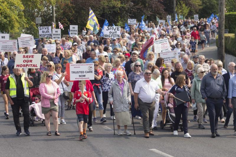 Thousands march to demand full maternity services at Portiuncula University Hospital