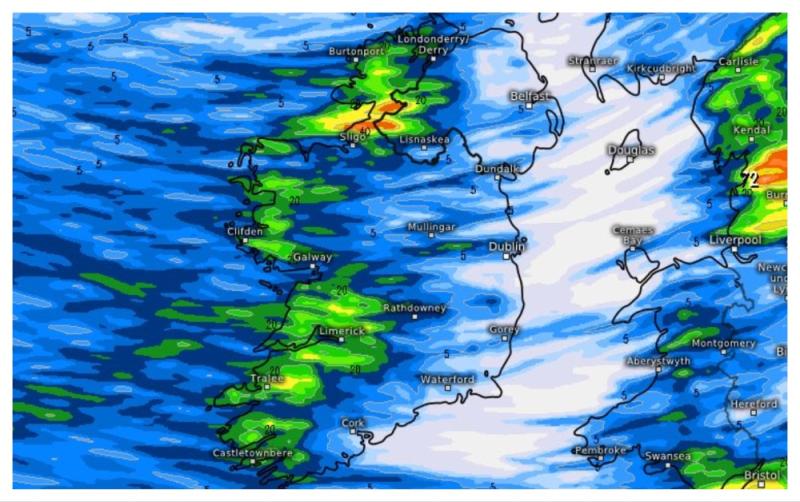 Met &Eacute;ireann warns of heavy rain and even spot flooding in washout weekend forecast