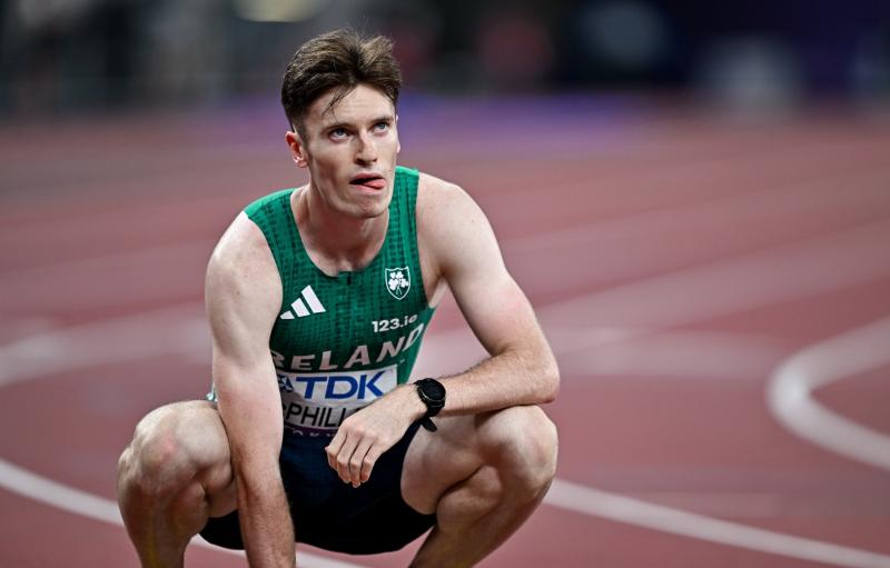 Longford's Cian McPhillips finishes like train but medal  agonisingly eludes him