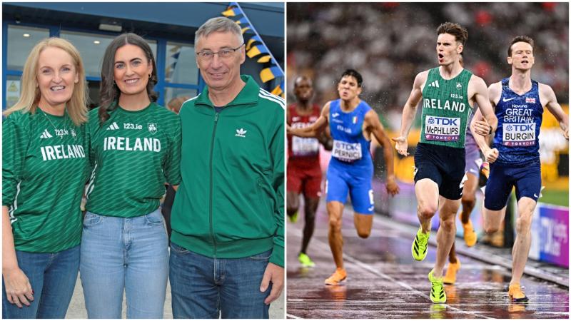 Proud parents: Longford's Cian McPhillips has waited 10 years to become an overnight success