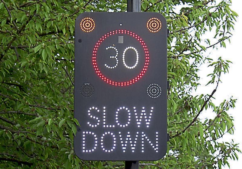 Councillor wants two digital signs to combat 'speeding' in South Longford area
