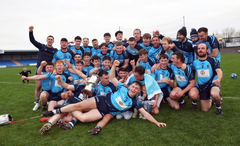 Longford Slashers withstand Wolfe Tones comeback to win the county senior hurling title for the 13th time 