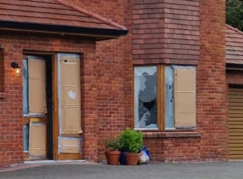 First pictures of damage to Longford house following last night's attack 