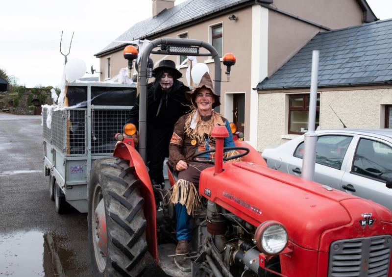 Longford children enjoy Halloween scare with V for Vendetta and Barry the Scarecrow 
