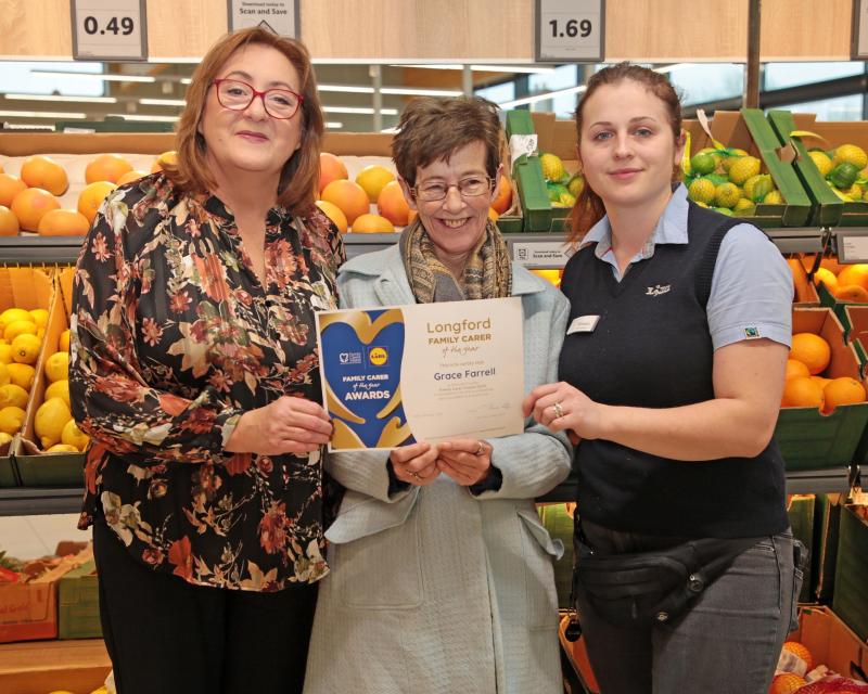 Longford Carer of Year Grace represents the compassion we see every day among family carers