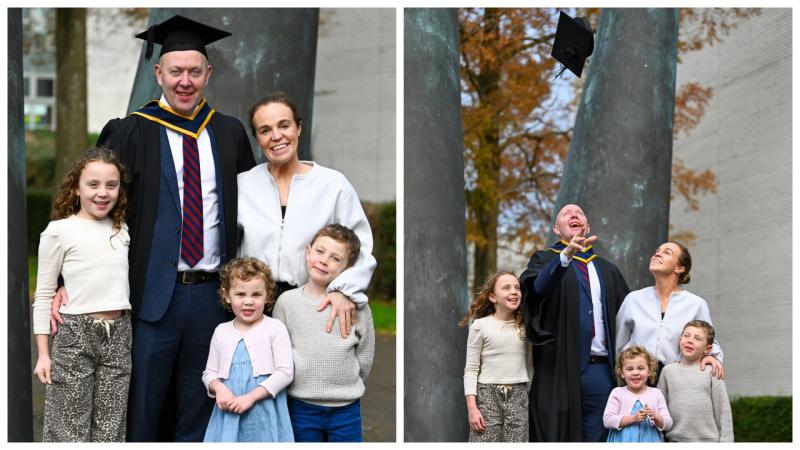 Former Longford  GAA star and local councillor celebrates graduation 