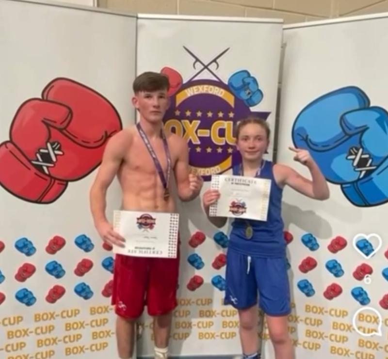 Longford boxing sister and brother Amy and Daniel Joyce in Wexford Cup 
