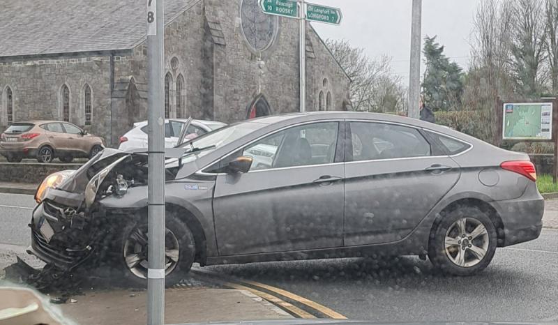 Single vehicle collision 