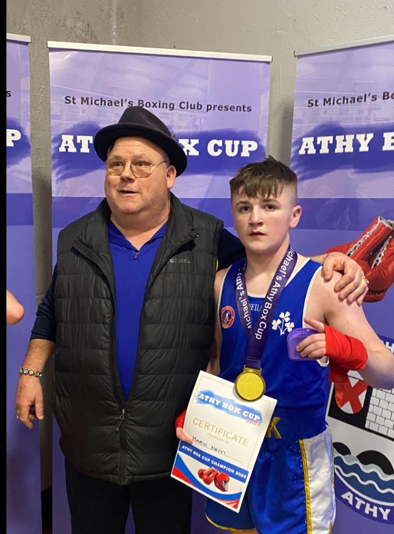 Longford boxing star Martin Nevin wins the Athy Box Cup