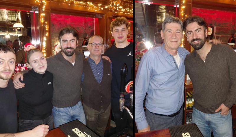 Amble star in Tally Ho pub