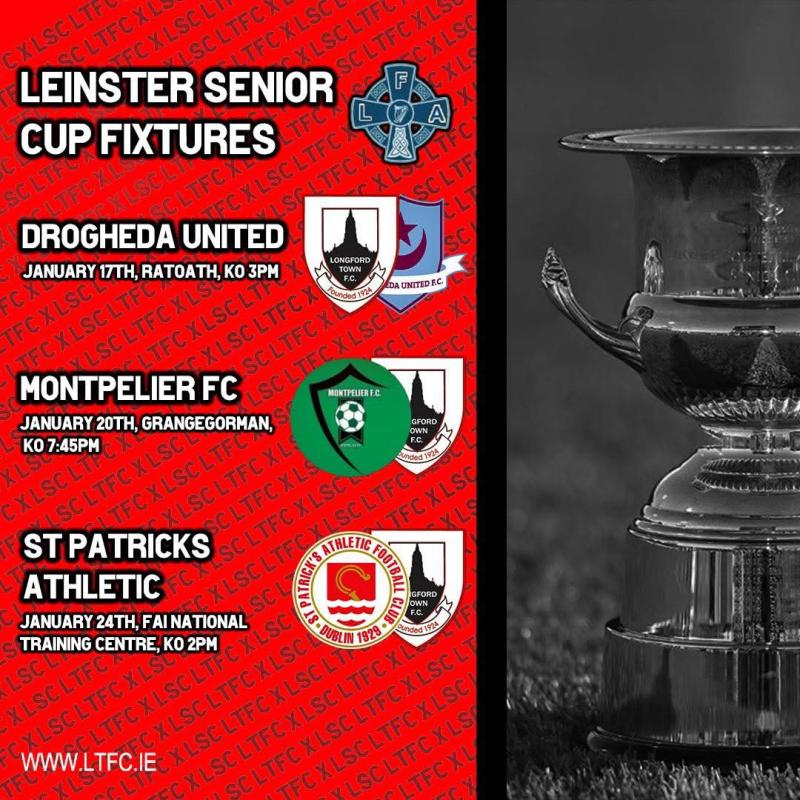 Longford Town back in action against Drogheda United in the Leinster Senior Cup 