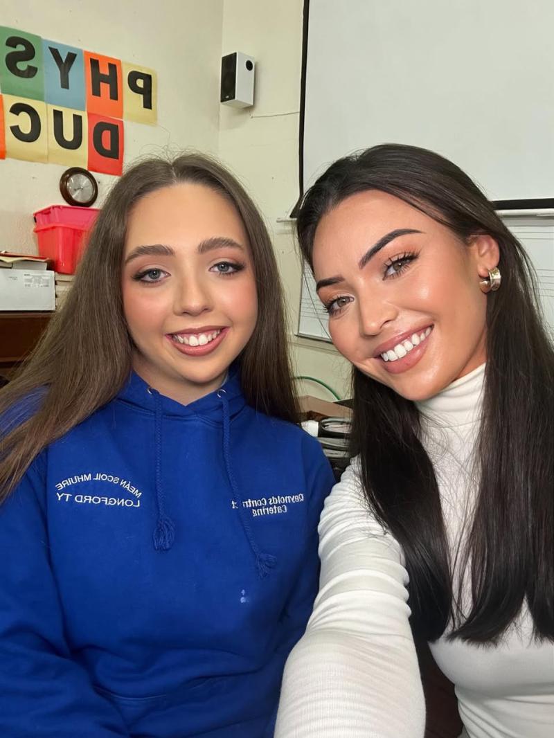 Award winning make-up artist helps Longford students beat the January blues