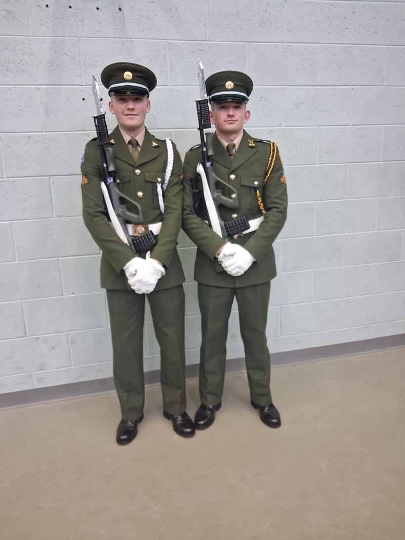 Congratulations: Longford men pass out as soldiers at Aiken Barracks Dundalk