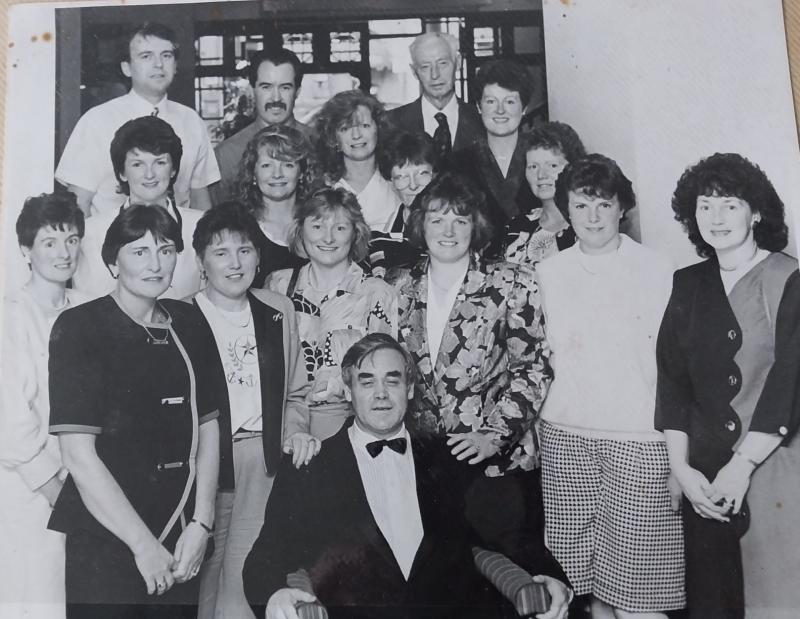 Spot anyone you know? Lovely photo of Longford Arms Hotel staff from the 1970s 